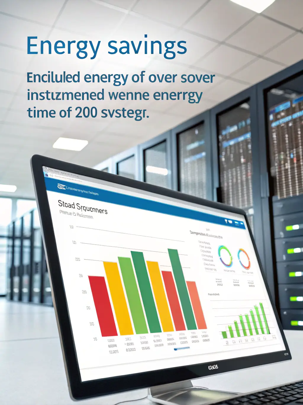A graphic illustrating energy consumption patterns in a building, highlighting areas of inefficiency and potential savings.